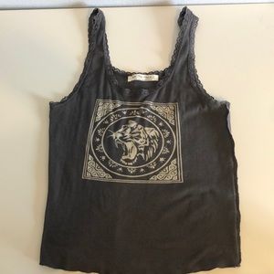 Gray tanks top